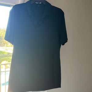 Navy blue, Lululemon collared shirt in large